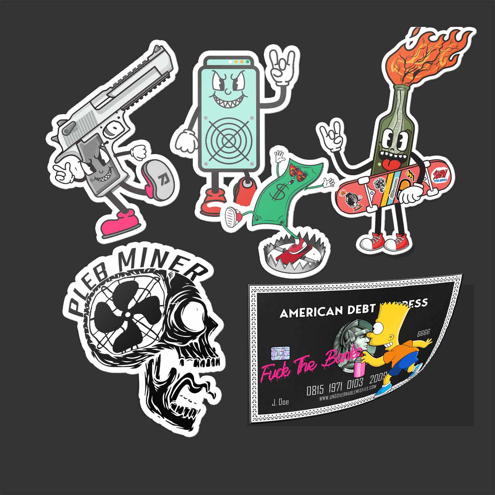 Crown Characters Sticker Pack
